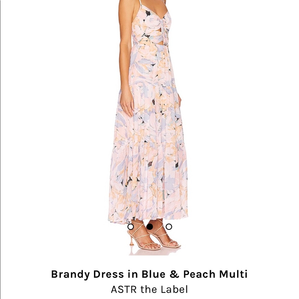 Astr The Label Brandy Floral Cinched Front Cutout Maxi Dress